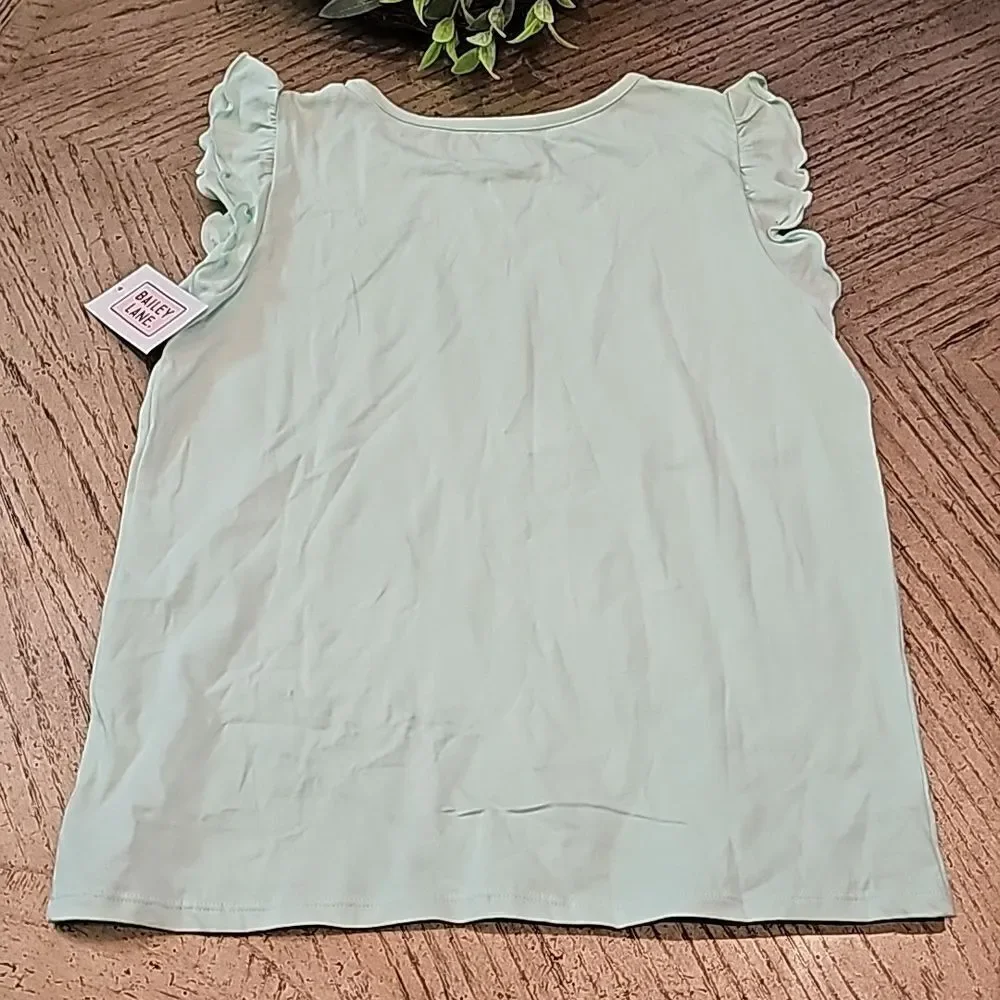 Mermaid cotton shirt size L 12-14 NWT sea green color